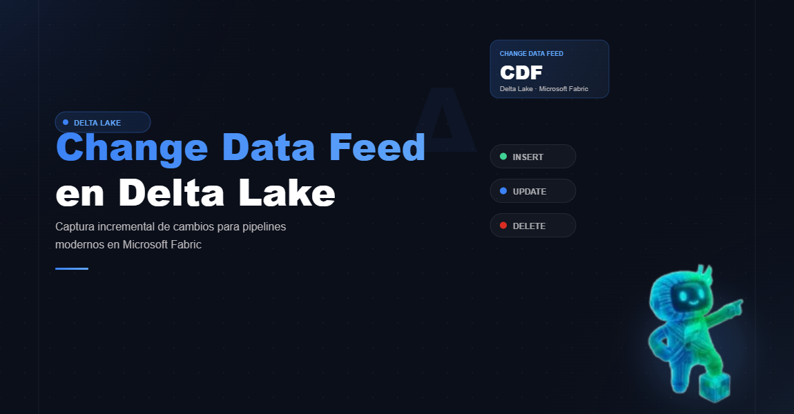 Change Data Feed en Delta Lake: Captura incremental de cambios para pipelines modernos en Microsoft Fabric